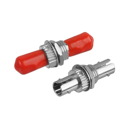 Miniatura 4 de Paquete de 10 acopladores de fibra óptica ST a ST Cable de fibra óptica Conector de barril de mamparo Acoplador de fibra Simplex Monomodo Multimodo