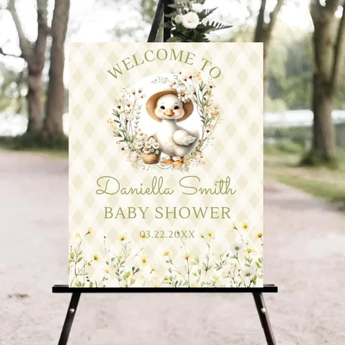 Miniatura 16 de Letrero personalizado de bienvenida para baby shower de baloncesto, letreros deportivos florales para baby shower #7h50