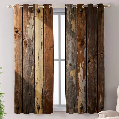 Miniatura 103 de Shrahala Floral Abstract Design Blackout Curtain Tiers, Minimalist Flower Illustration Kitchen Valance Light Blocking Tier Drapes with Rod Pocket, 2