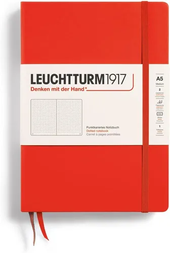 Miniatura 67 de LEUCHTTURM1917 - Cuaderno de tapa dura mediano A5 con 251 páginas numeradas para escritura y diario (verde menta, con puntos)