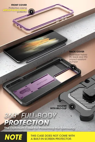 Miniatura 5 de SUPCASE Unicorn Beetle Pro Series - Funda para Samsung Galaxy S21 Ultra 5G (versión 2021), carcasa de doble capa resistente con ranura para S Pen
