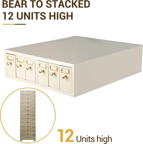 Miniatura 4 de 4E's USA Gabinete de almacenamiento deslizante - Almacenamiento modular con 6 cajones con capacidad para hasta 5,000 toboganes de laboratorio