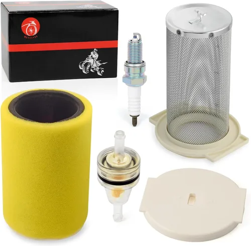Miniatura 2 de Kit de filtro de aire y tapa de extremo de guía con bujía para Yamaha Big Bear 350 Moto-4 250 350 YFM350 Timberwolf 250 YFB250 1987-2000 Kodiak 400