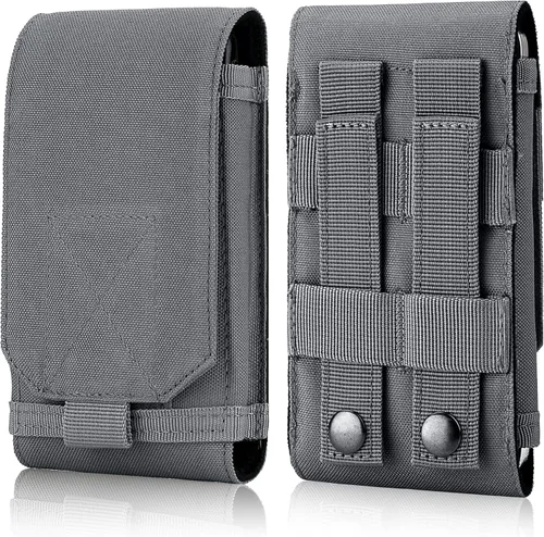 Miniatura 11 de Funda táctica Molle para teléfono, bolsa universal para cinturón para iPhone 17 Pro Max/17 Pro/17/16 Pro Max/15 Pro Max/14 Pro Max/13/12, Samsung