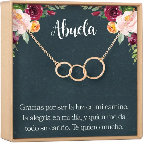 Dear Ava Collar de regalo para mujeres y niñas, colgante de joyería moderna ajustable, idea de regalo de amor para ella con tarjeta sincera, regalos
