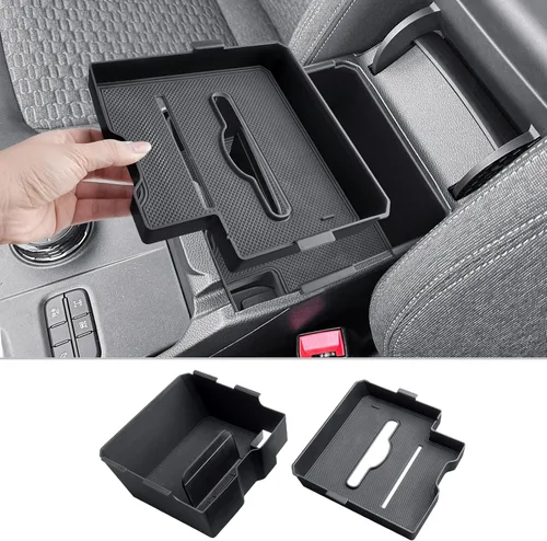 Miniatura 13 de CDEFG Organizador de consola central para Ford Ranger 2026 2026 (Raptor/Lariat/XLT/XL) Accesorios Bandeja de consola central reposabrazos caja