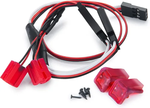 Miniatura 6 de RCLIONS RC LED Luz trasera lámpara trasera RC coche luces traseras color rojo para 1/24 Axial SCX24 AXI00005 Gladiator 1/24th 4WD RTR RC Camión