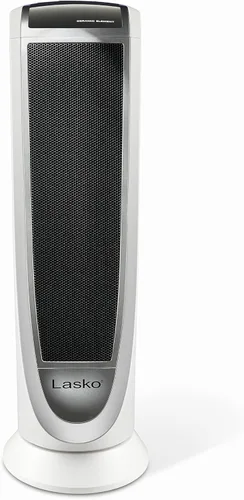 Miniatura 8 de Lasko 5165 - Calentador de torre de cerámica digital oscilante para el hogar con protección contra sobrecalentamiento, temporizador y control
