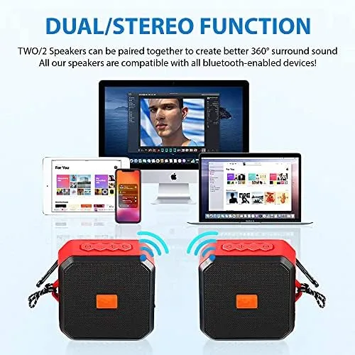 Miniatura 8 de Altavoz IPX7 compatible con tu Fly Thunder IQ4405 Quad con tiempo de reproducción impermeable de 13 horas, para viajes en interiores y exteriores