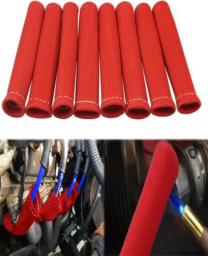 Miniatura 9 de Protector de Botas de Cable de Bujía - 8 PIEZAS 2500° Protector Térmico de Cable de Bujía, Funda de Protección Térmica de Bujía de 6 Pulgadas