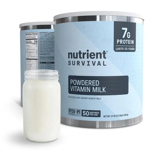 Miniatura 12 de 4 Latas, Equivalente a 70 Huevos por lata - Nutrient Survival Huevos en Polvo con Vitaminas Liofilizados Suministros para Preparacionistas
