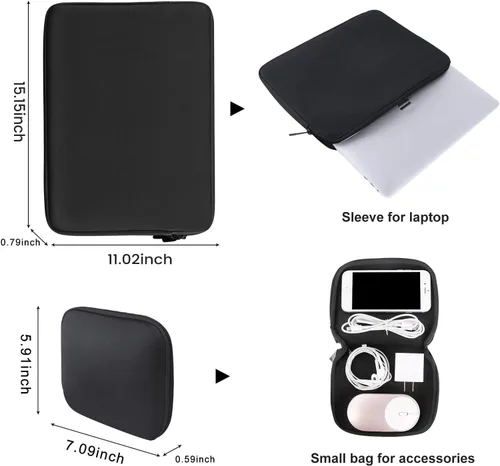 Miniatura 5 de iCasso Funda para MacBook Air de 15 pulgadas 2025 2024 2023 versión A3241 M4 A3114 M3 A2941 M2 Chip, carcasa rígida, funda, protector de pantalla