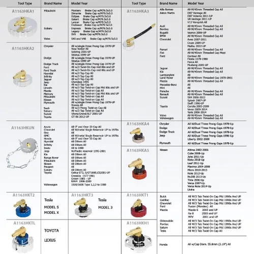 Miniatura 7 de FIRSTINFO A1163HK3 - Sistema hidráulico de purga de presión de freno y embrague, purgador de frenos de 3 L, incluye 11 adaptadores de cilindro