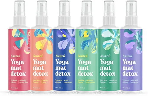 Miniatura 14 de ASUTRA Paquete de spray limpiador para esterillas de yoga (lavanda pacífica), 4 onzas líquidas (paquete de 2), sin residuos resbaladizos, aceites