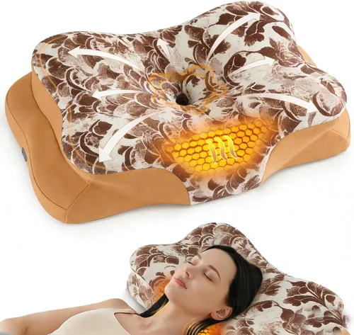 Miniatura 18 de Almohada cervical para el cuello, almohada ergonómica para dormir de lado para el soporte del cuello, almohadas de espuma viscoelástica refrescante