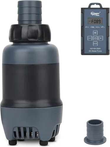 Miniatura 8 de Bomba de agua para acuario Hygger de 24V CC, bomba sumergible de 925 gal/hr 35W 11.5 pies con controlador, bomba de fuente de agua con 3 boquillas