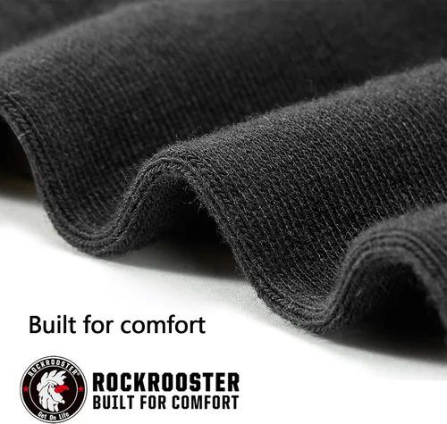Miniatura 4 de ROCKROOSTER COOLMAX - Calcetines deportivos con control de humedad, duraderos y transpirables (paquete de 9)