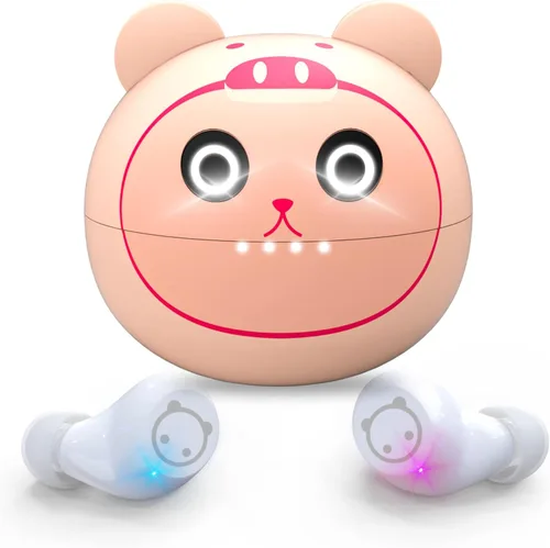 Miniatura 13 de Auriculares inalámbricos para orejas pequeñas, auriculares con control táctil, sonido estéreo, auriculares inalámbricos intraurales, auriculares