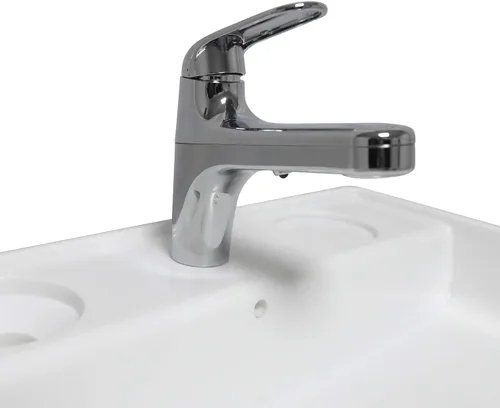 Miniatura 7 de HongK - Aprendizaje temprano de plástico lavabo de lavado para niños niños bebé bebé niño pequeño simulación toalla estante lavado cuidado de manos