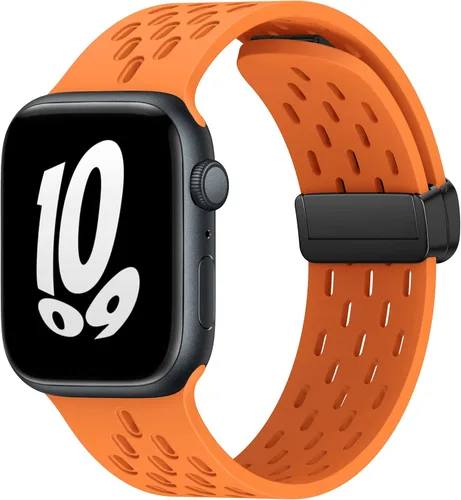 Miniatura 7 de Correa/Pulsera Deportiva Anti Sudor Magnética para Apple Watch, Correas de Silicona Transpirable e Impermeable. Compatible con iWatch Ultra SE