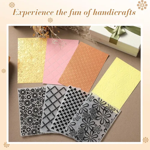 Miniatura 4 de Geiserailie 8 carpetas de estampado en relieve 2d/3D, plantilla de máquina de estampado en relieve, carpeta de tarjetas de papel para hacer