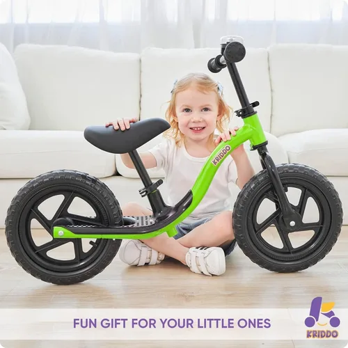 Miniatura 3 de KRIDDO Bicicleta de Equilibrio para Niños Pequeños de 2 Años, Edad de 24 Meses a 5 Años, Bicicleta de Empuje Interactiva de Aprendizaje Temprano