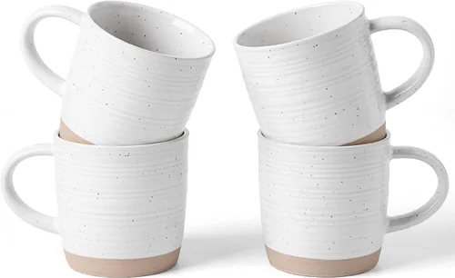 Miniatura 11 de famiware Juego de 4 tazas de café, juego de tazas de 13 onzas, juego de tazas de cerámica con asa para café, té, cacao, leche, serie Constellation