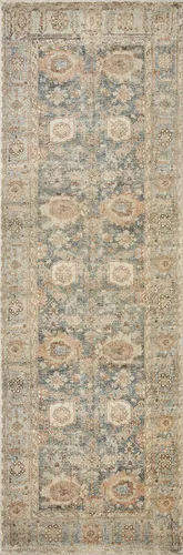 Miniatura 6 de Loloi Colección Margot MAT-03 - Alfombra de pasillo de 2 pies 6 pulgadas x 11 pies 6 pulgadas, océano/especias, con CloudPile, alfombra de área