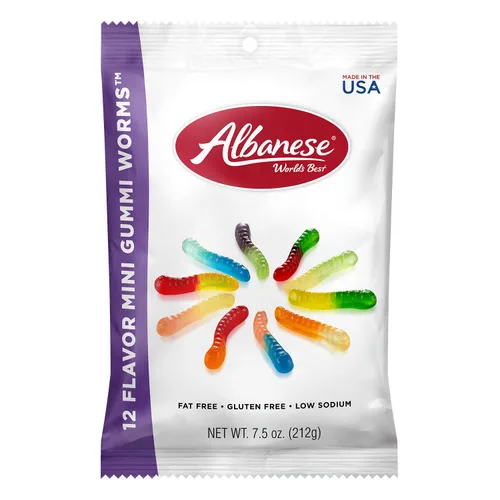 Miniatura 12 de Albanese World's Best Mini Gummi Butterflies, las mejores gomitas mini con forma de mariposa del mundo, bolsa de 7.5 oz