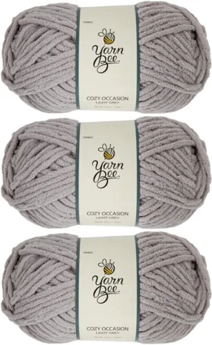 Miniatura 18 de Hilo Yarn Bee súper voluminoso para crochet y tejer – Rollo suave – 92,4 metros de hilo 100% poliéster para crochet, mantas, sombreros y más