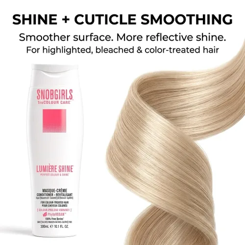 Miniatura 5 de Acondicionador seguro para el color para cabello resaltado y decolorado - SNOBGIRLS LUMIÈRE HIGHCURE - Fórmula vegana, sin sulfatos para suavidad