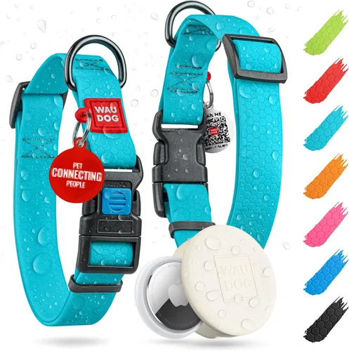 Miniatura 26 de WAUDOG Collar de Perro Impermeable - Collar de Perro Ajustable para Perros Grandes, Pequeños y Medianos - Collar de Perro Desmontable Impermeable