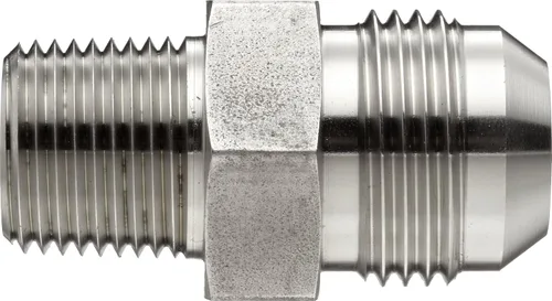 Miniatura 2 de Brennan 2403-06-06-SS, Acoplador de tubo JIC de acero inoxidable, 06MJ-06MJ acoplador, tubo de 3/8" OD