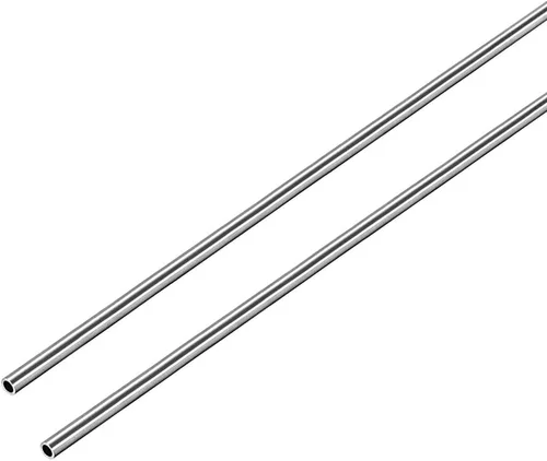 Miniatura 16 de uxcell Tubo redondo de acero inoxidable 304 0.118 in OD 0.008 in espesor de pared 9.843 in de longitud Tubo recto sin costura 2 piezas