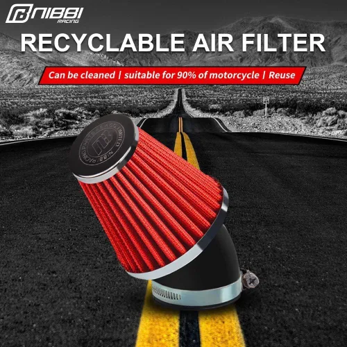 Miniatura 2 de Nibbi Filtro de aire para motocicleta, filtro de aire de 42 mm para moto de cross, mini moto, moto Pit, motocross, GY6, ATV