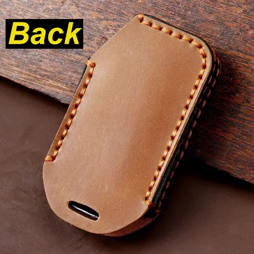 Miniatura 5 de ontto Keyless Entry - Funda inteligente para llave remota para Kia Ceed, Cerato, Forte, Seltos, Sorento, Soul, funda de cuero para llaves color negro