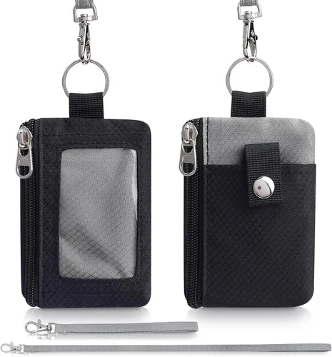 Miniatura 6 de Cartera minimalista para hombre y mujer, Negro Gris, Classic