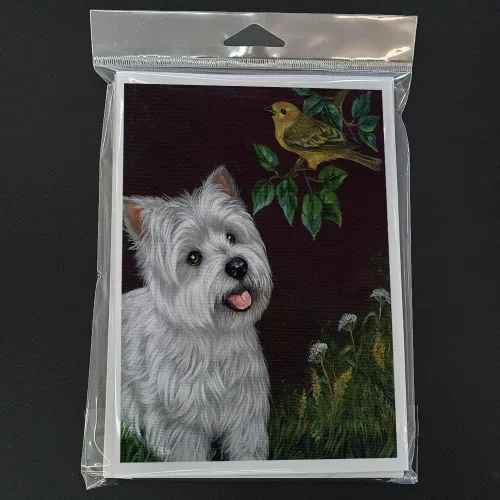 Miniatura 230 de Caroline's Treasures PPP3013GCA7P - Tarjetas de felicitación y sobres para mascotas de Basset Hound Teacher, paquete de 8 tarjetas en blanco