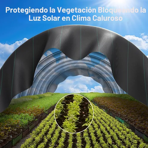 Miniatura 8 de iropro Tela de barrera de malezas de 4 x 300 pies, tela de paisaje de 3.2 onzas, tela de control de barrera de malezas, tela de jardinería