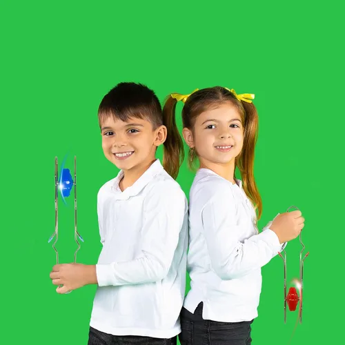 Miniatura 7 de Juego de 6 ruedas giroscópicas con luz retro con giroscopio, giro giratorio, magnético y divertido regalo para niños y niñas, 3