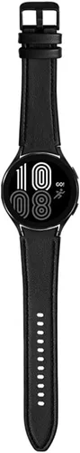 Miniatura 7 de PINHEN Correa de repuesto para Galaxy Watch 7/6/5/4 de 1.575 pulgadas, 1.732 pulgadas, híbrida de cuero y silicona de 0.787 pulgadas, compatible