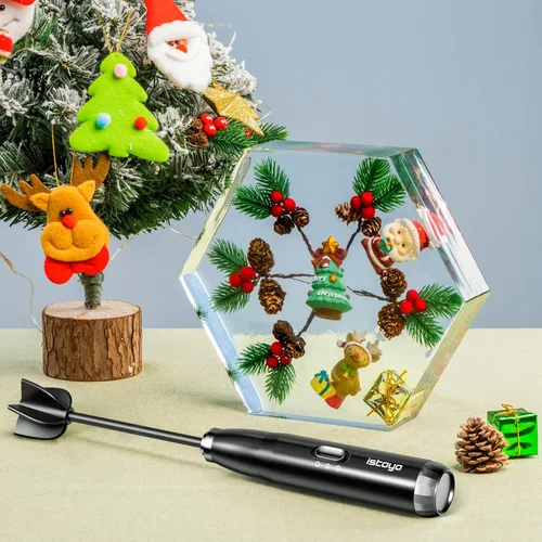 Miniatura 7 de ISTOYO Mezclador de resina premium, mezclador de epoxi de batería de mano para salvar tu muñeca, mezclador de resina epoxi Pro, agitador de resina