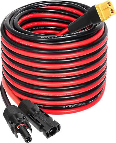 Miniatura 18 de MOOKEERF Cable de extensión solar a XT60 10AWG 20FT conector solar a XT60 Cable adaptador para panel solar a estación de energía portátil Generador
