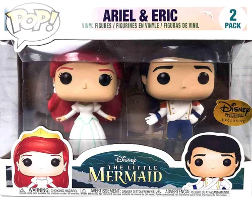Miniatura 2 de Funko Disney Treasures Exclusive Pops, The Little Mermaid-ARIEL & ERIC, paquete de 2