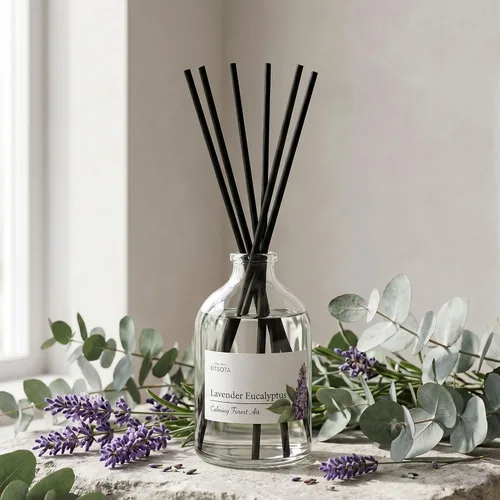 Miniatura 2 de Juego de Difusor de Aromas con Varillas, Difusor Aromático con Varillas para Fragancias del Hogar, Difusor de Aromas para Decoración de Estanteria