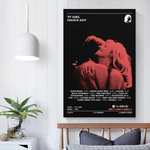 Miniatura 2 de Póster de TV Girl French Exit para habitación estética de los años 90, póster de lienzo para pared, decoración de dormitorio, paisaje, oficina