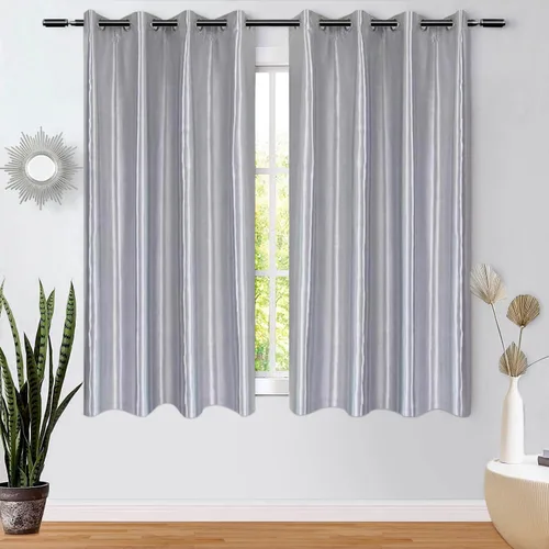 Miniatura 8 de WUBODTI - Cortinas opacas 100% crema para dormitorio o sala de estar de 84 pulgadas de largo, 2 paneles, cortinas modernas de aislamiento térmico