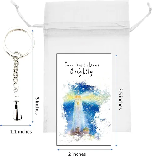 Miniatura 5 de Smiling Wisdom 20 regalos a granel Empleado ilumina un camino para otros tarjetas y regalo de faro 60 piezas personal del equipo maestros