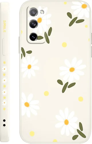 Miniatura 35 de LEECG para Samsung Galaxy S20 Funda, Diseño Creativo Lateral con Forro de Microfibra de Silicona Suave con Patrón de Flores para Cubierta de negro