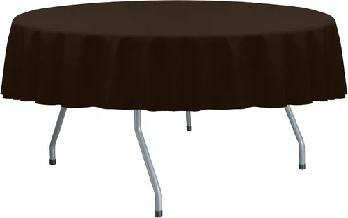 Miniatura 25 de Ultimate Textile Cotton-Feel - Mantel redondo de comedor fino de 72 pulgadas, color verde militar